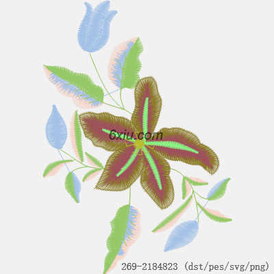 svg矢量绣花图下载