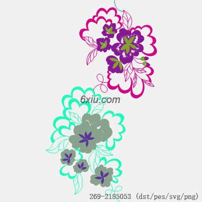 svg矢量绣花图下载