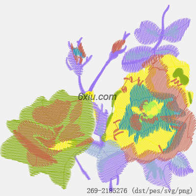 svg矢量绣花图下载