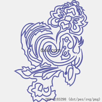 svg矢量绣花图下载