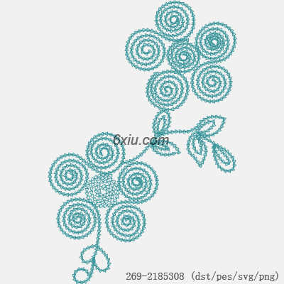 svg矢量绣花图下载