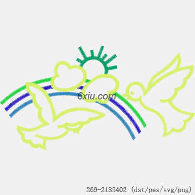 svg矢量绣花图下载