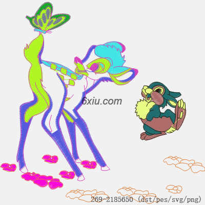 svg矢量绣花图下载