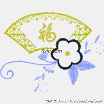 svg矢量绣花图下载