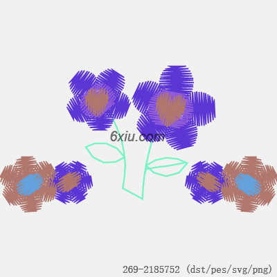 svg矢量绣花图下载