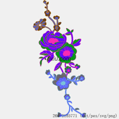 svg矢量绣花图下载