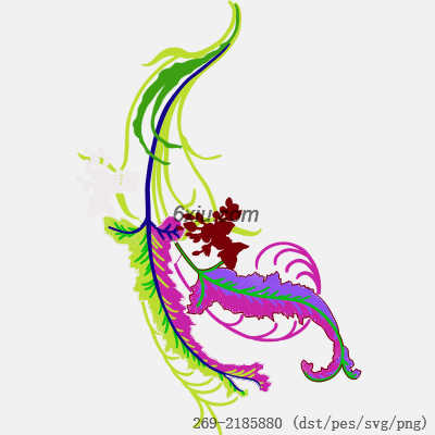 svg矢量绣花图下载