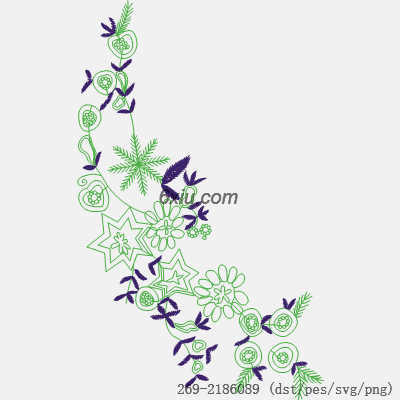 svg矢量绣花图下载