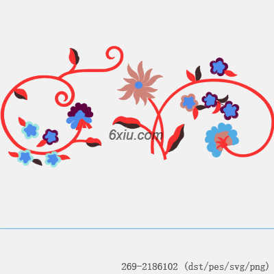 svg矢量绣花图下载