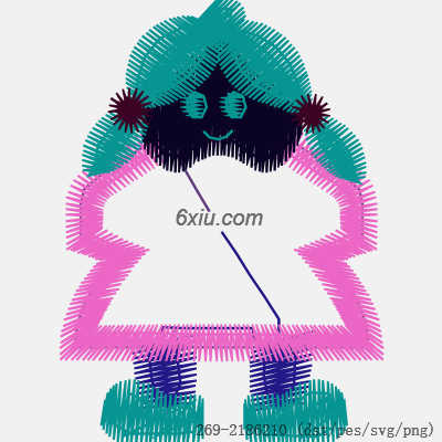 svg矢量绣花图下载