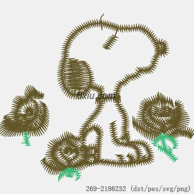 svg矢量绣花图下载