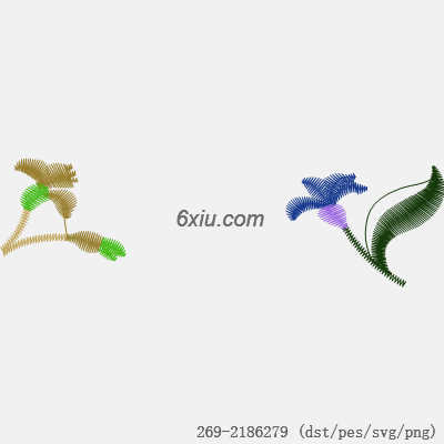 svg矢量绣花图下载