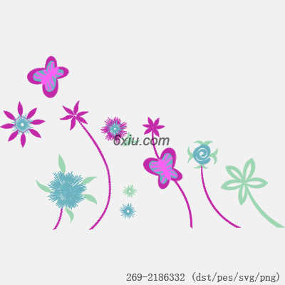 svg矢量绣花图下载