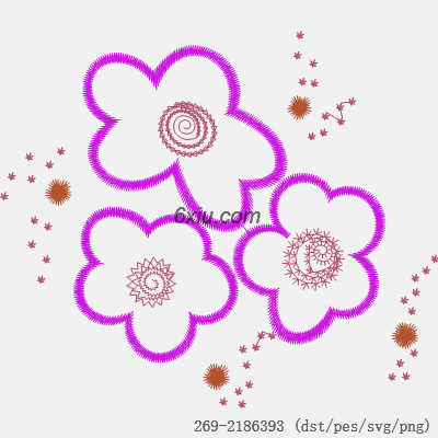 svg矢量绣花图下载