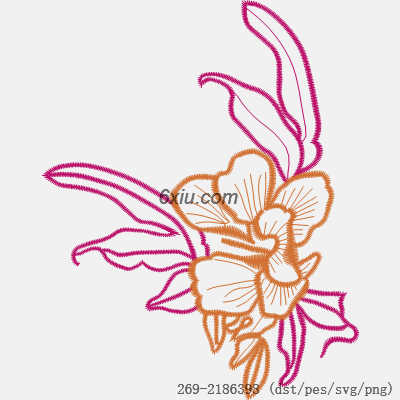 svg矢量绣花图下载