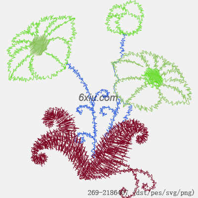 svg矢量绣花图下载