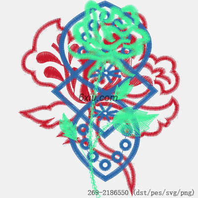 svg矢量绣花图下载