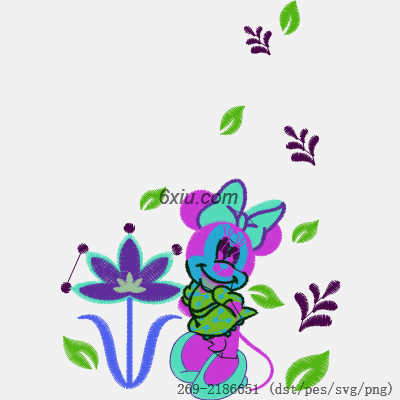 svg矢量绣花图下载