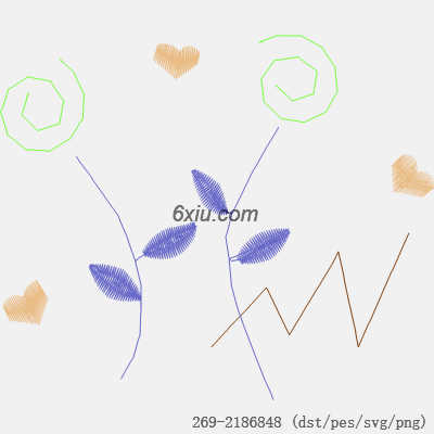 svg矢量绣花图下载