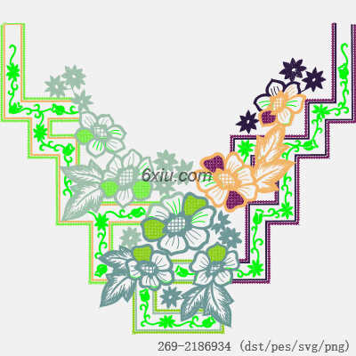 svg矢量绣花图下载