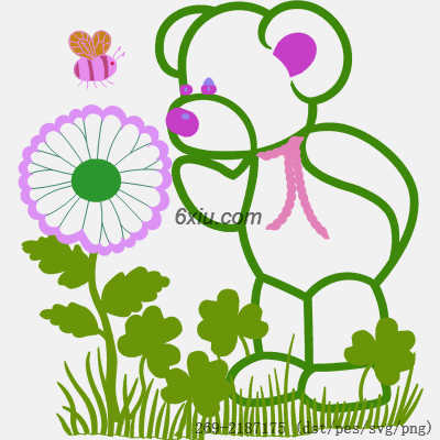 svg矢量绣花图下载