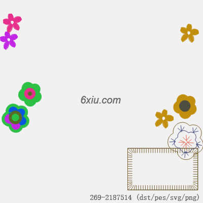 svg矢量绣花图下载