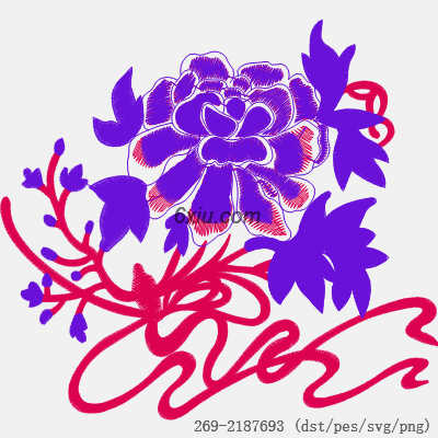 svg矢量绣花图下载