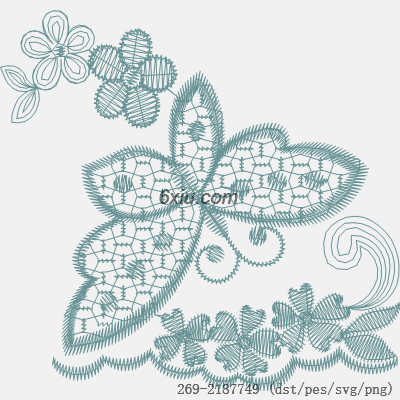 svg矢量绣花图下载