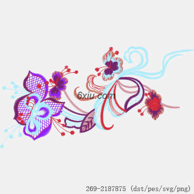 svg矢量绣花图下载