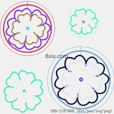 svg矢量绣花图下载