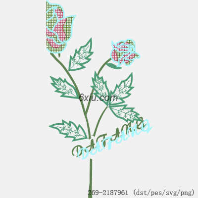 svg矢量绣花图下载