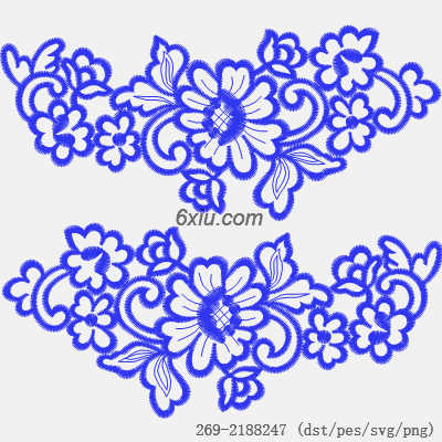 svg矢量绣花图下载