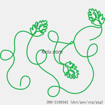 svg矢量绣花图下载