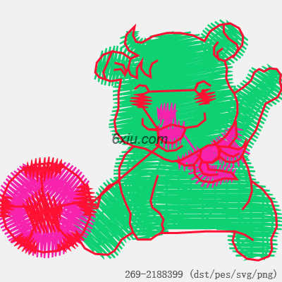 svg矢量绣花图下载