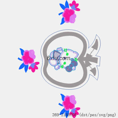 svg矢量绣花图下载
