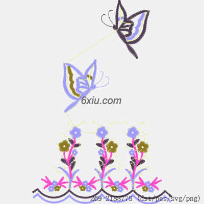svg矢量绣花图下载