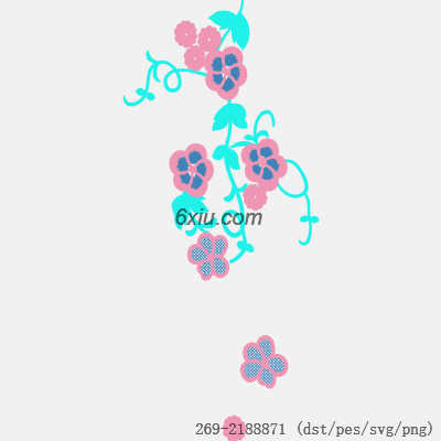 svg矢量绣花图下载