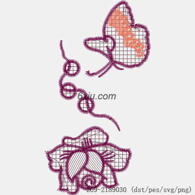 svg矢量绣花图下载