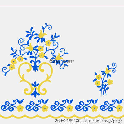 svg矢量绣花图下载