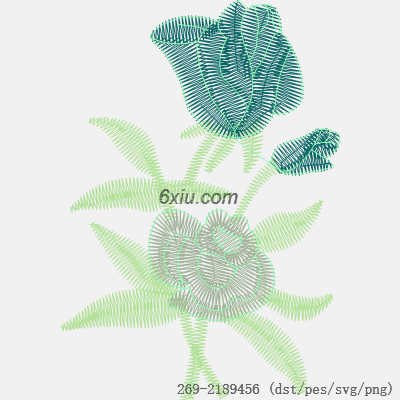 svg矢量绣花图下载