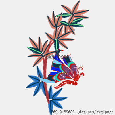 svg矢量绣花图下载