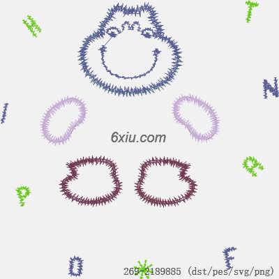 svg矢量绣花图下载