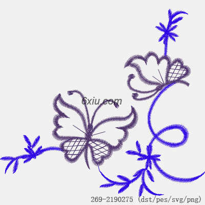 svg矢量绣花图下载
