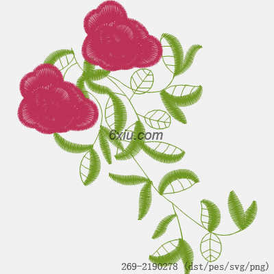 svg矢量绣花图下载