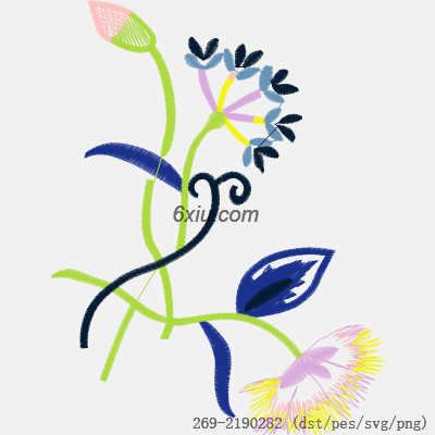svg矢量绣花图下载