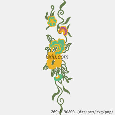 svg矢量绣花图下载