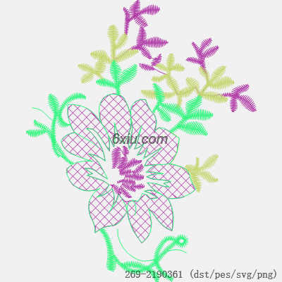 svg矢量绣花图下载