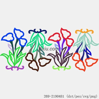 svg矢量绣花图下载