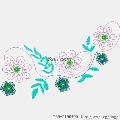 svg矢量绣花图下载