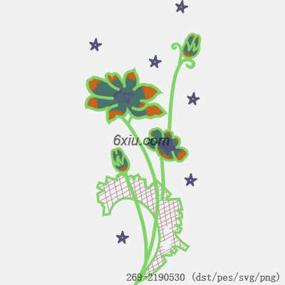 svg矢量绣花图下载